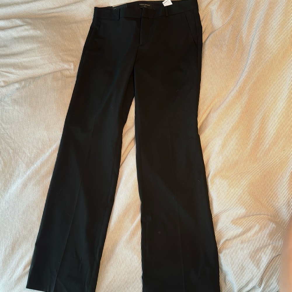 Black boot cut dress pants